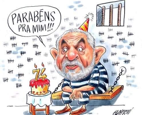 Charge do Dia  -  Parabns!  Ex-presidente Lula