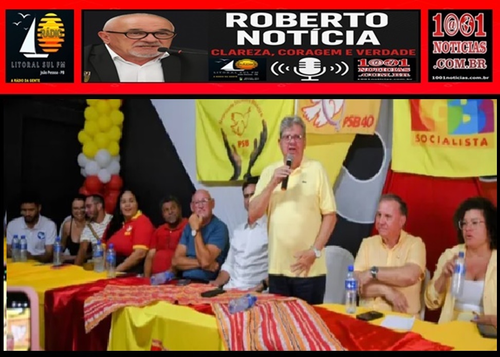 Jo�o Azev�do refor�a compromisso com projeto coletivo para Para�ba durante posse de Ronaldo Barbosa no PSB de Jo�o Pessoa 