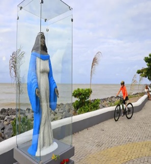 MPPB abre procedimento e cobra imagens de câmeras após vandalismo contra estátua de Iemanjá em João Pessoa